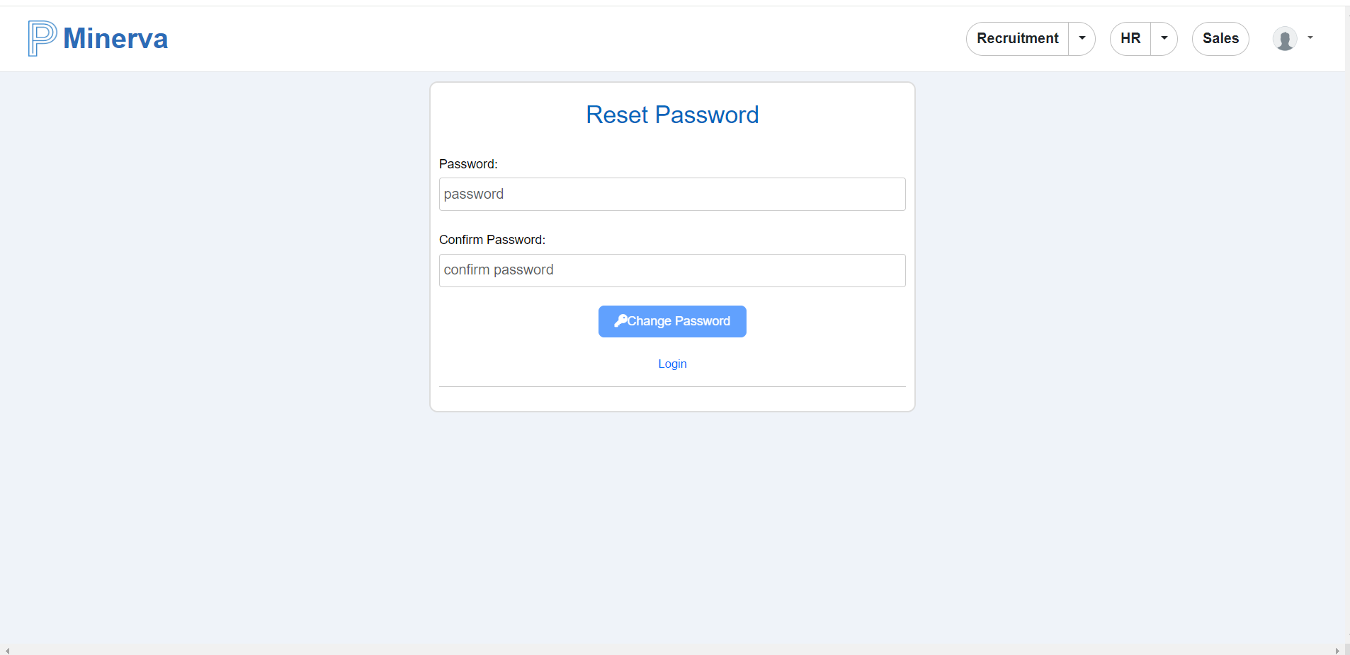 Password Reset
